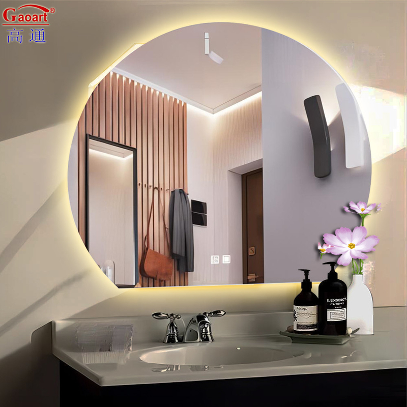 Decorazione del bagno stile design moderno specchio di vanità a LED senza cornice con funzione fogless