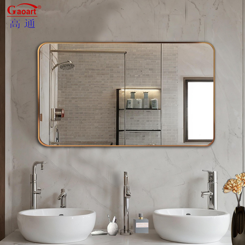 Ogni giorno Occasione La forma Moderna Grande Cornice Dorata Specchio Appeso per Decorazione Artistica a Parete