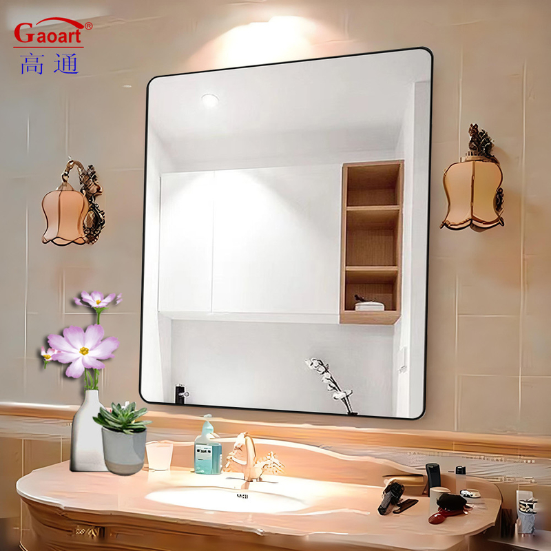 Ogni giorno Occasione Metallo Oro Decorazione domestica Specchio a montatura in alluminio con dimensioni personalizzate