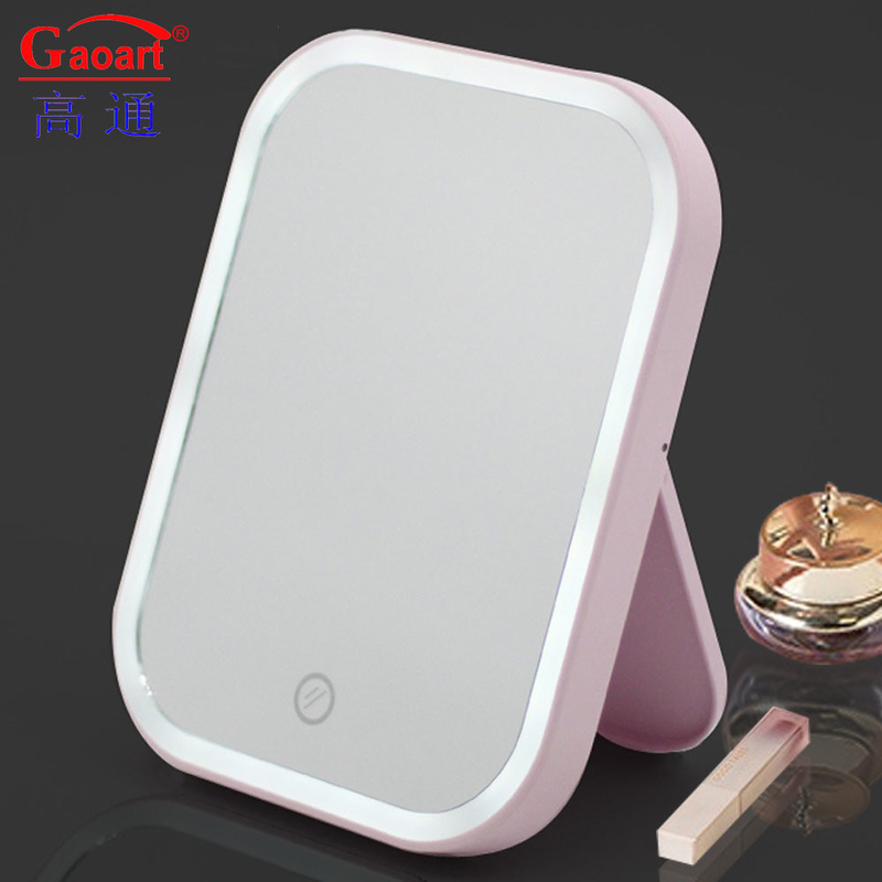 Portable e pratico stile di design di moda specchio di trucco a LED personalizzabile per i viaggi
