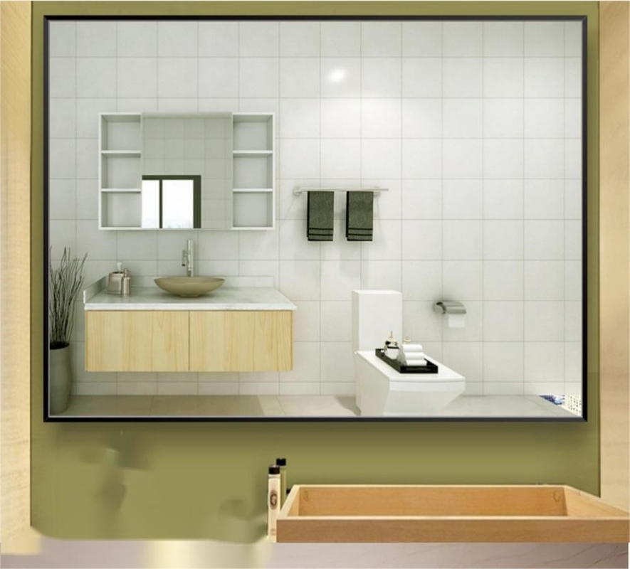 Disegno Art Deco Specchio da parete per grande salone Bagno Casa Abito Adesivo Specchio