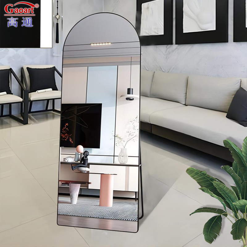 Specchio di arte murale a base di alluminio per bagno e body dressing di alta moda in salotto