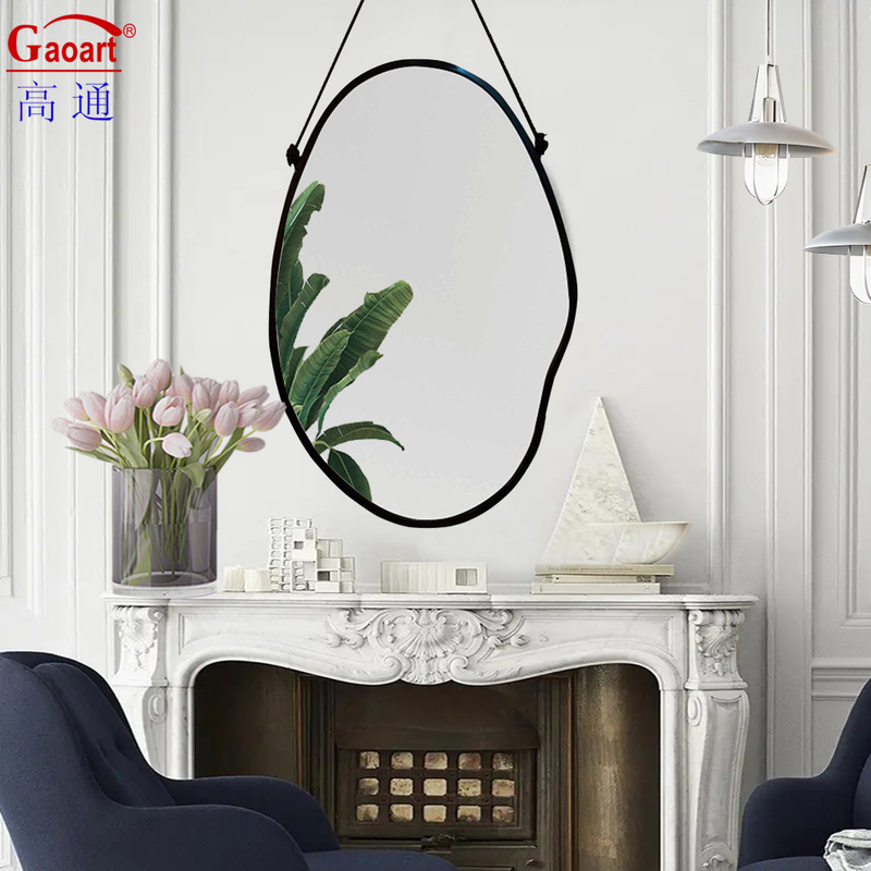 Dimensioni personalizzate Art Deco Vintage Antico Specchio a cornice di plastica per decorazioni del bagno