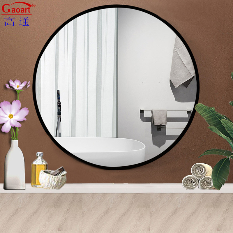 Home Vinificio Vintage Bagno antico Bagno rotondo Decorazione della casa Specchio a cornice di plastica