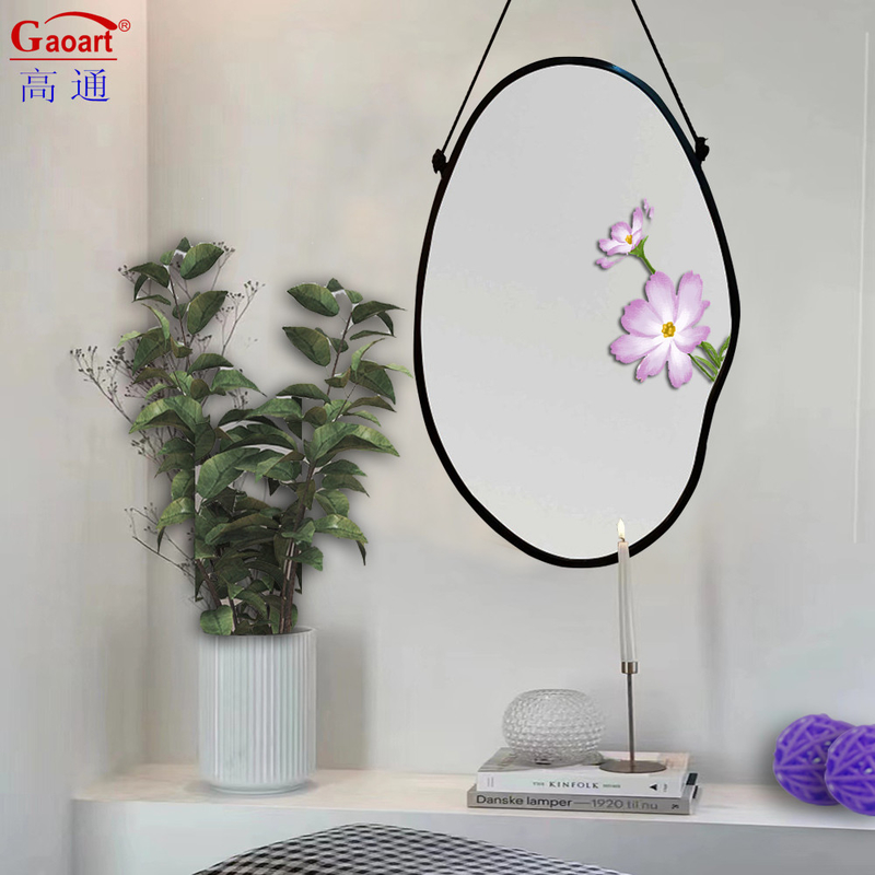 Specchio da parete In stile lattice antico Cornice di plastica vintage per la decorazione del bagno